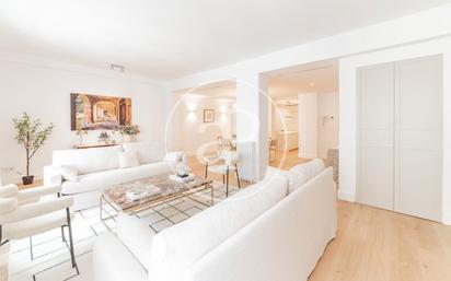 Living room of Flat for sale in  Madrid Capital  with Air Conditioner, Terrace and Balcony