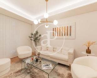 Living room of Flat to rent in  Madrid Capital  with Air Conditioner, Heating and Private garden