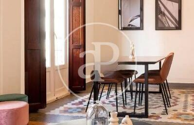 Dining room of Flat to rent in  Valencia Capital  with Air Conditioner and Balcony