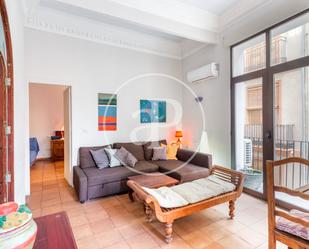 Living room of Flat for sale in  Valencia Capital  with Air Conditioner, Terrace and Balcony