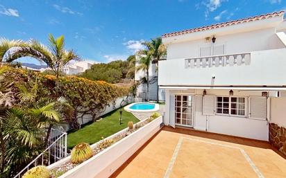 Exterior view of Single-family semi-detached for sale in El Rosario  with Terrace and Swimming Pool