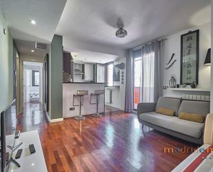 Living room of Flat to rent in  Madrid Capital  with Air Conditioner and Terrace