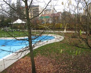 Swimming pool of Flat for sale in Jaca  with Heating, Private garden and Parquet flooring