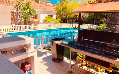 Swimming pool of Single-family semi-detached for sale in Málaga Capital  with Air Conditioner and Terrace