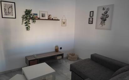 Living room of Flat for sale in Málaga Capital  with Parquet flooring and Terrace