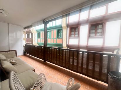 Balcony of Flat for sale in Hondarribia  with Heating, Parquet flooring and Terrace