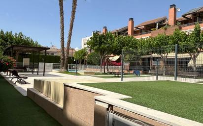 Exterior view of Single-family semi-detached for sale in  Murcia Capital  with Terrace, Swimming Pool and Balcony
