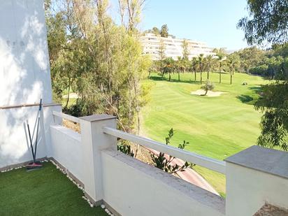 Exterior view of Single-family semi-detached for sale in Benalmádena  with Air Conditioner and Terrace