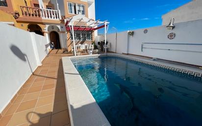 Swimming pool of Single-family semi-detached for sale in Algeciras  with Air Conditioner, Terrace and Swimming Pool